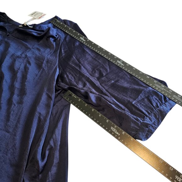 🆕 Rose & Olive Tunic Top Womens 3X Solid Blouse flowy plus size purple mauve - Picture 13 of 16